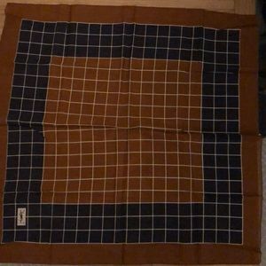 Vintage Yves Saint Laurent Cotten / Linen Scarf